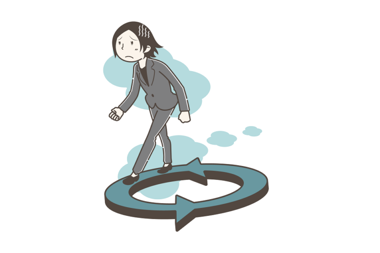 go in circles（意味：堂々巡りをする） 英語のコレが知りたいっ！